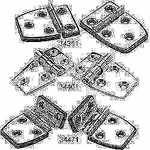 Seachoice Short Hinges 2-1/2 X 1-1/2 Per Card. Fixed Price $19.50.