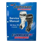 Evinrude Johnson Outboards 520208, 50 Thru 70 3-CYLINDER Service Manual (1997). Fixed Price $32.99.