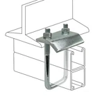 Pack Strut To Beam Clamp With Square U-bolt And Nuts, 2-7/16" 3-1/4" Chan.... Fixed Price $28.91.