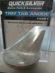 Boat Zinc Quicksilver Trim Tab Anode 31640Q4,MERCURY Mariner /mercruiser. Fixed Price $20.00.
