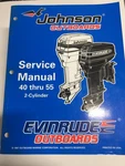 Oem 1997 Johnson Evinrude Service Manual 40-55 2-CYLINDER P/n 520206. Fixed Price $35.00.