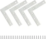 Pack Shape Flat Bracket, 4.7" X Stainless Steel Corner Brackets,. Fixed Price $18.99.
