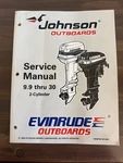 Johnson Outboards Service Manual 9.9 Thru 30 2-CYLINDER 507263 (1996). Fixed Price $19.99.
