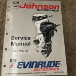 1992 Johnson Outboard Service Manual 9.9-30HP P/n 508282. Fixed Price $29.95.