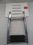 Windline Telescoping 3-STEP Ladder With White Platform Stainless Steel Boat. Fixed Price $206.95.