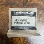 Mercury Quicksilver 43-45189 Pinion Gear Oem Nos. Fixed Price $57.40.