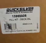 Oem Mercury Quicksilver Deck Oil Fill Kit Pn 15969A06 B4. Fixed Price $110.67.