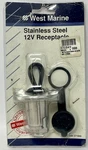 West Marine 12V Stainless Steel Receptacle Socket Model 371849 New. Fixed Price $13.99.