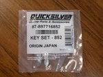 New Oem Mercury Quicksilver Key Set 87-897716852. Fixed Price $11.99.
