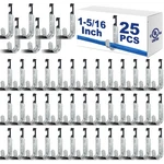 Zonon 50 Pcs 1-5/16 Galvanized Steel J Hook With Bat Inch, Silver. Fixed Price $94.52.