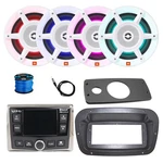 Infinity Marine Radio, Ant, 4X 8" 500W Led Speakers W/wire,adapter, Spa Bezel. Fixed Price $1099.99.