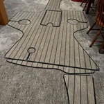 Snap Boat Flooring, Custom Marine Premium Woven Vinyl True Teak Collection. Fixed Price $900.00.