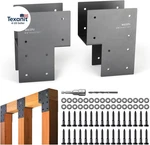 2 Pack Heavy Duty 6X6 (actual 5.5"X5.5") Stainless Steel End Post Caps Tie Brack. Fixed Price $185.78.