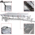 Grey- 16FT Heavy Duty Trailerable Water Proof Fit For Jon Boats Up To 70". Fixed Price $25.18.