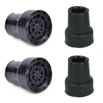 Pack Crutch Tips 19MM 3/4 Inch Walking Cane End Cap Foot Bottom Rubber Pads Fe. Fixed Price $15.14.