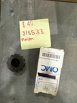 Nos Oem Genuine Omc Johnson/evinrude Pinion Gear 315533, 0315533. Fixed Price $40.00.