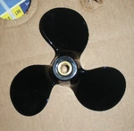 Johnson Evinrude Aluminum Propeller 6-15HP 377635. Fixed Price $190.00.