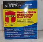 Tempo Mercury # 35-807172 Water Separating Fuel Filters Fits Mercruser Case. Fixed Price $120.00.