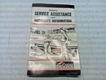 W5 Mercruiser Owner's Service Assistance & Warranty Information Manual. Fixed Price $19.95.