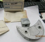 New Oem Omc Evinrude Johnson Zinc Anode Kit 392160. Fixed Price $13.99.