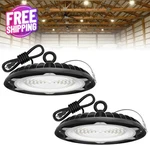150W Waterproof Hi Bay Led Lights 2-PACK For Workshops And Damp Areas. Fixed Price $97.99.