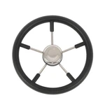 Lablt For Boat Yacht 5-SPOKE 13-7/8 Stainless Steel Steering Wheel Black. Fixed Price $38.68.