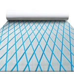 Focean Boat Flooring Eva Foam Decking Marine Carpet 94.5"X15.7" Grey W/blue Line. Fixed Price $99.36.
