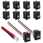 Daiertek Mini On And Off Rocker Switch 12V 20A T85 Pin 21*15*21.4 Mm, Black. Fixed Price $12.87.