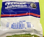 354016 Evinrude Etec Fuel Filter Assy Oem 15HP To 30HP Inline. Fixed Price $29.95.