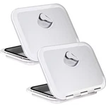 2X Marine Deck Hatch 15" White Rectangle Boat Lid &cover 180 Degree Open. Fixed Price $49.90.