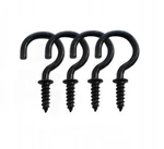 125 Pcs Screw Ceiling Hooks - Black Cup 3/4 Inch. Fixed Price $16.96.