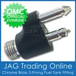 Chrome Brass Fuel Tank End Fitting For Johnson Evinrude Omc - Boat/outboard Line. Fixed Price $17.84.