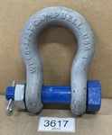 Campbell 5391635 Anchor Shackle 1" Carbon Steel Bolt Pin Wll 8-1/2T. Fixed Price $32.95.