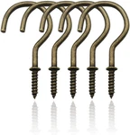 2" Cup Hooks Bronze Ceiling Mug 20 Pcs Antique Brass Screw-i.... Fixed Price $20.24.