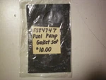 Quicksilver Mercury Force Chrysler #FS84747 Fuel Pump Gasket Set, Free Freight. Fixed Price $10.00.