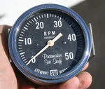 Stewart Warner Vintage 5K 5,000 Rpm 3/8" Tachometer - Pacemaker Sea Skiff. Fixed Price $109.00.