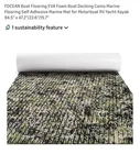 Focean Boat Flooring Eva Foam Sheet 94.5 X 47.2 Forest Camo. Fixed Price $100.00.