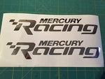 Mercury Racing 2014 11" New Chrome Sticker Race Boat Outboard Decal You Get. Fixed Price $17.99.