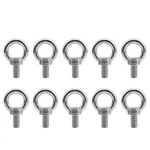 M4 Thread Machinery Shoulder Lifting Ring Eye Bolt, 304 (10 Pieces). Fixed Price $31.99.