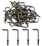 Idealsv Antique Brass 1-1/4 Inch Shape Screw Hooks Vintage Bronze. Fixed Price $13.55.