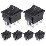 Vexunga KCD4 Rocker Switch 6 Pin 2 Position Dpst Off Black Mini Boat. Fixed Price $23.99.