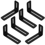 6 Pcs Adjustable Slotted Brackets, Black Shaped With 2 Slots Hole.... Fixed Price $21.19.