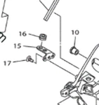 Yamaha Grommet Oem 90480-10517 Qty 2 (16 In Photo). Fixed Price $24.99.