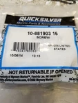 Lot Of 4PC Mercury Quicksilver Screw. Fixed Price $20.00.