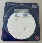 West Marine 6" 152MM Smooth Screw-in Cover White Only 11743036 Hisc. Fixed Price $5.00.