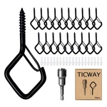 20 Pcs Q-hanger Hooks For String Lights, Ceiling Hanging Plants, Wi.... Fixed Price $14.37.