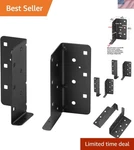 Pairs Black Split Joist Hanger Fits Actual 2"X6" Rough Post,adjustable Face-mo. Fixed Price $24.97.