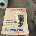 1992 Omc Johnson Evinrude "et" 60 Lv 150C 175 Hp Service Manual P/n 508286. Fixed Price $25.00.
