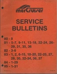 Mercury Marine Mercruiser Service Bulletins 1980 1985 P/n 90-12655. Fixed Price $99.99.