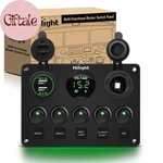 - 90125E Gang Multi Function Rocker Switch Green Backlit Dual Usb Charger + Di. Fixed Price $37.36.